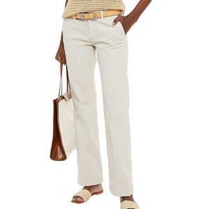 NWT BA&SH Ross Twill Cotton Straight Leg Pants 1 S